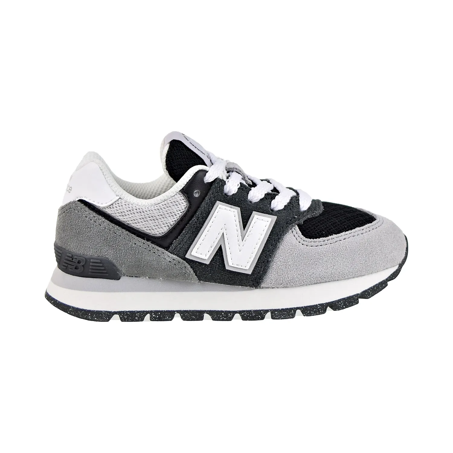 New Balance 574 Little Kids' Shoes Grey-White New Balance Black Running Shoes