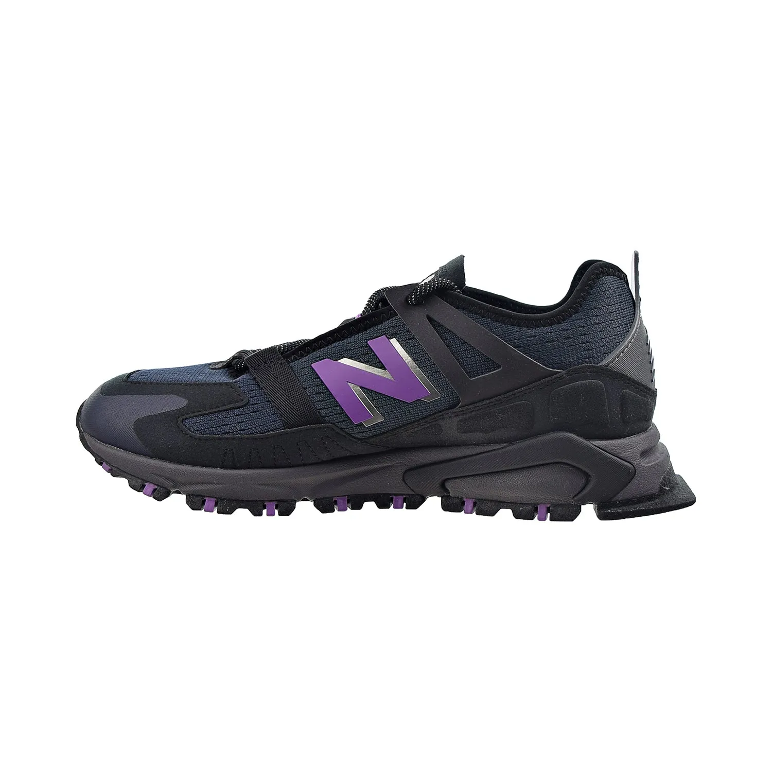 New Balance Grey And Yellow New Balance X-Racer Men's Shoes Black-Purple