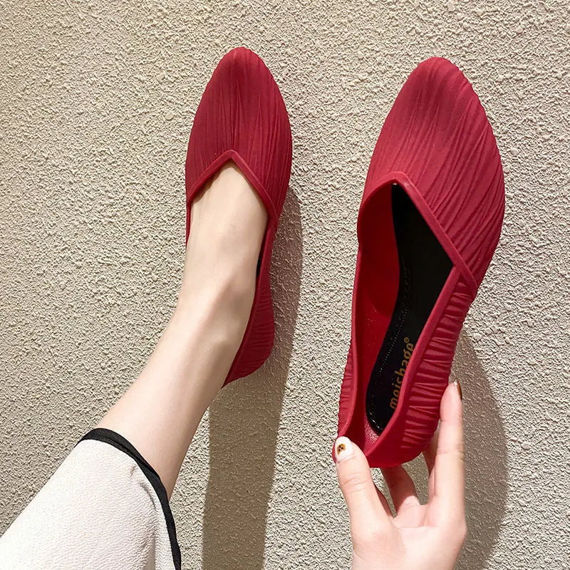 Waterproof Shoe Protector Spray New Low-top Waterproof Shoes Rain Boots Women Summer Adult Work Rubber Shoes Fashion Jelly Shoes Non-slip Shallow Toe Sandals