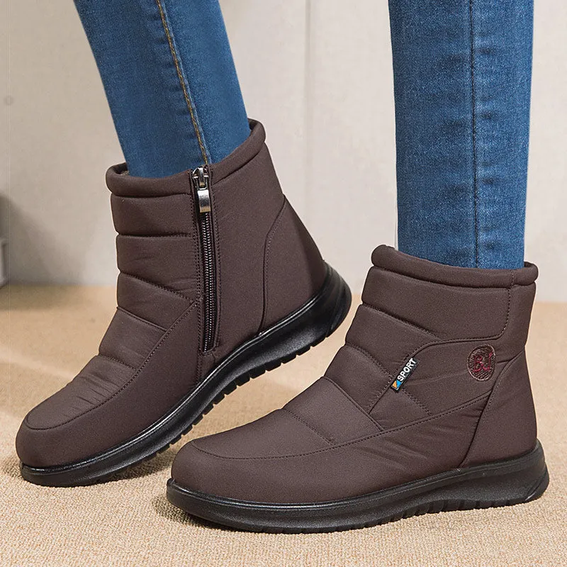 New Women Boots Waterproof Snow Boots For Winter Shoes Women Zipper Ankle Boots Winter Botas Femininas Keep Warm Botines Shoes Hiking Shoes