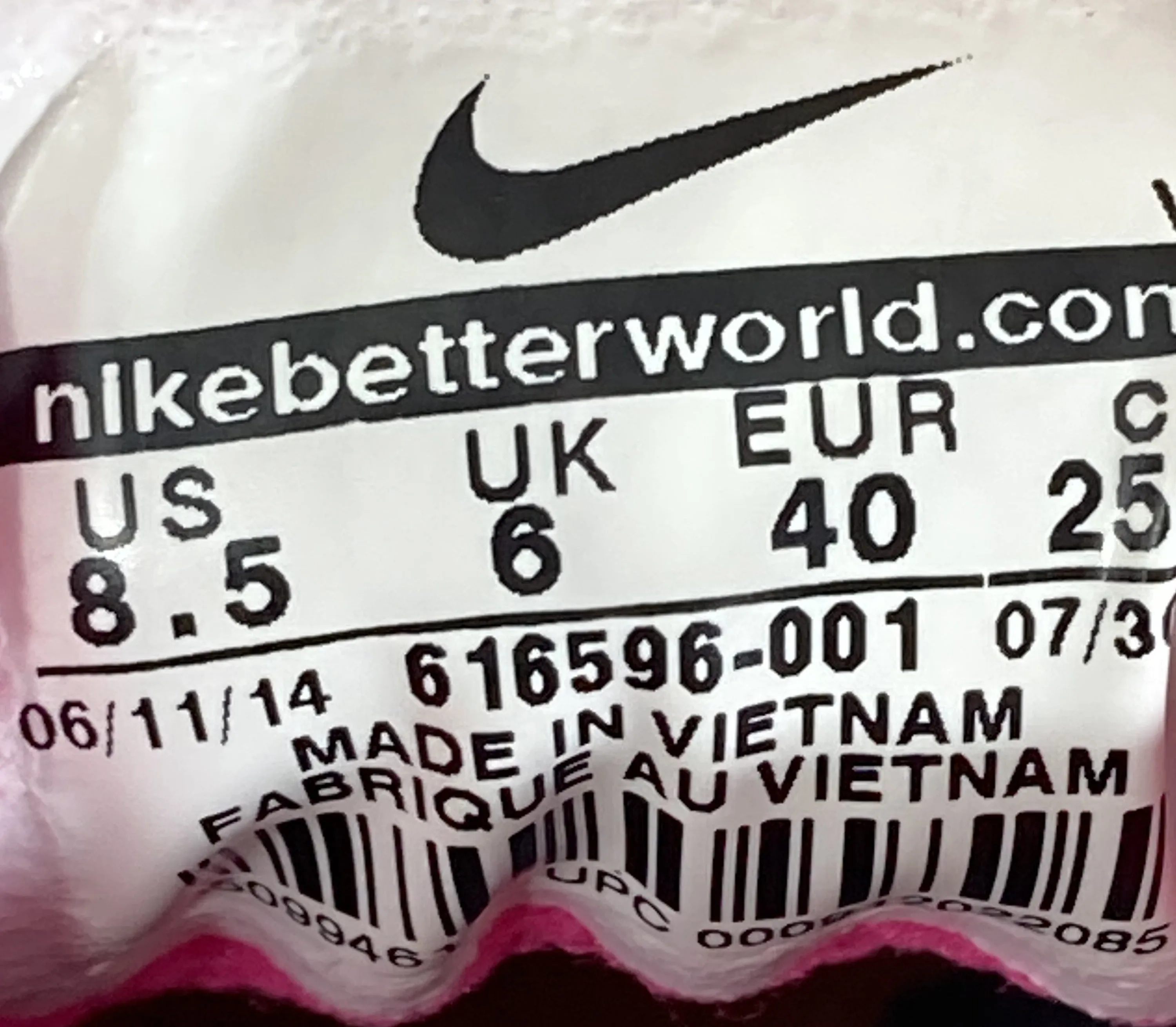 Asics 54s Wrestling Shoes NIKE AIR RELENTLESS 3 Women's Size 8.5 Shoes Sneakers 616596-001