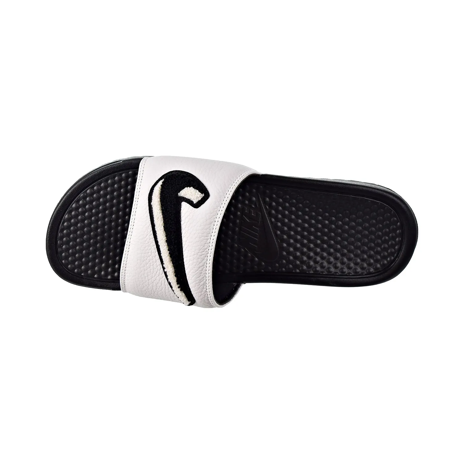 Nike Benassi JDI Chenille Men's Slides Black/Summit White Archies Slippers