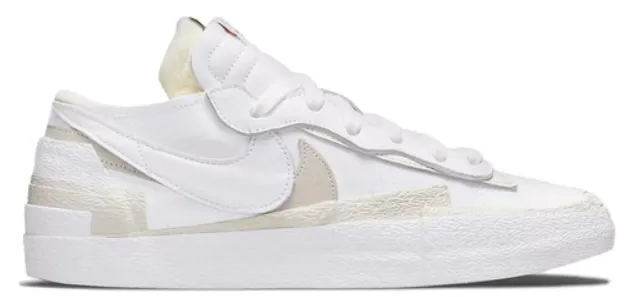 NIKE BLAZER LOW SACAI WHITE PATENT LEATHER Running Shoes Asics Gel Kayano