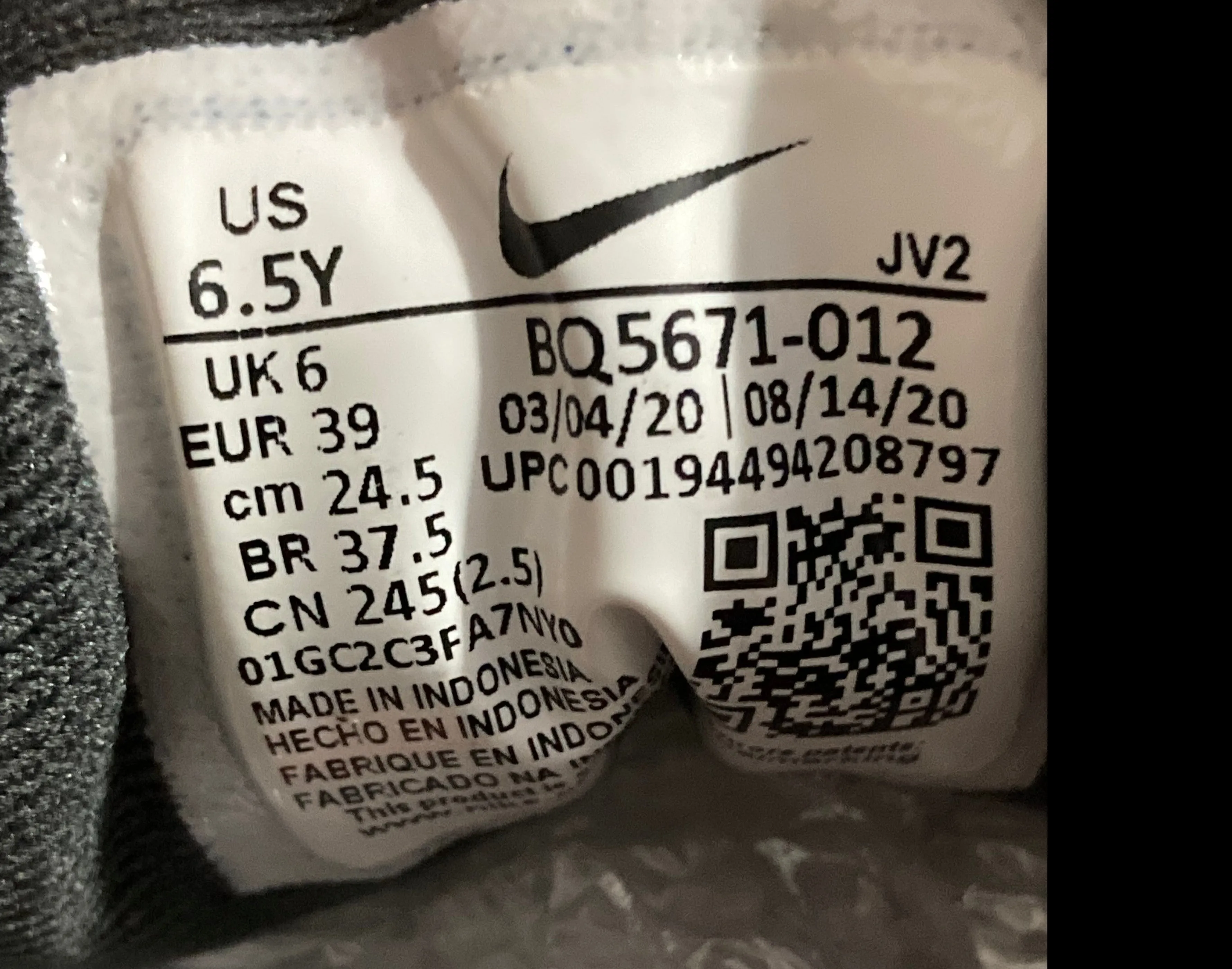 NIKE REVOLUTION 5 Youth Size 6.5Y Running Training Shoes Sneakers Asics Fuzex Running Shoe