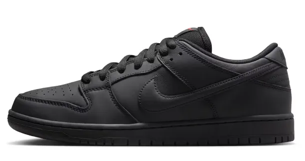 Nike SB Dunk Low Pro ISO Shoe - Black/Black/Black Jb Asics Wrestling Shoes