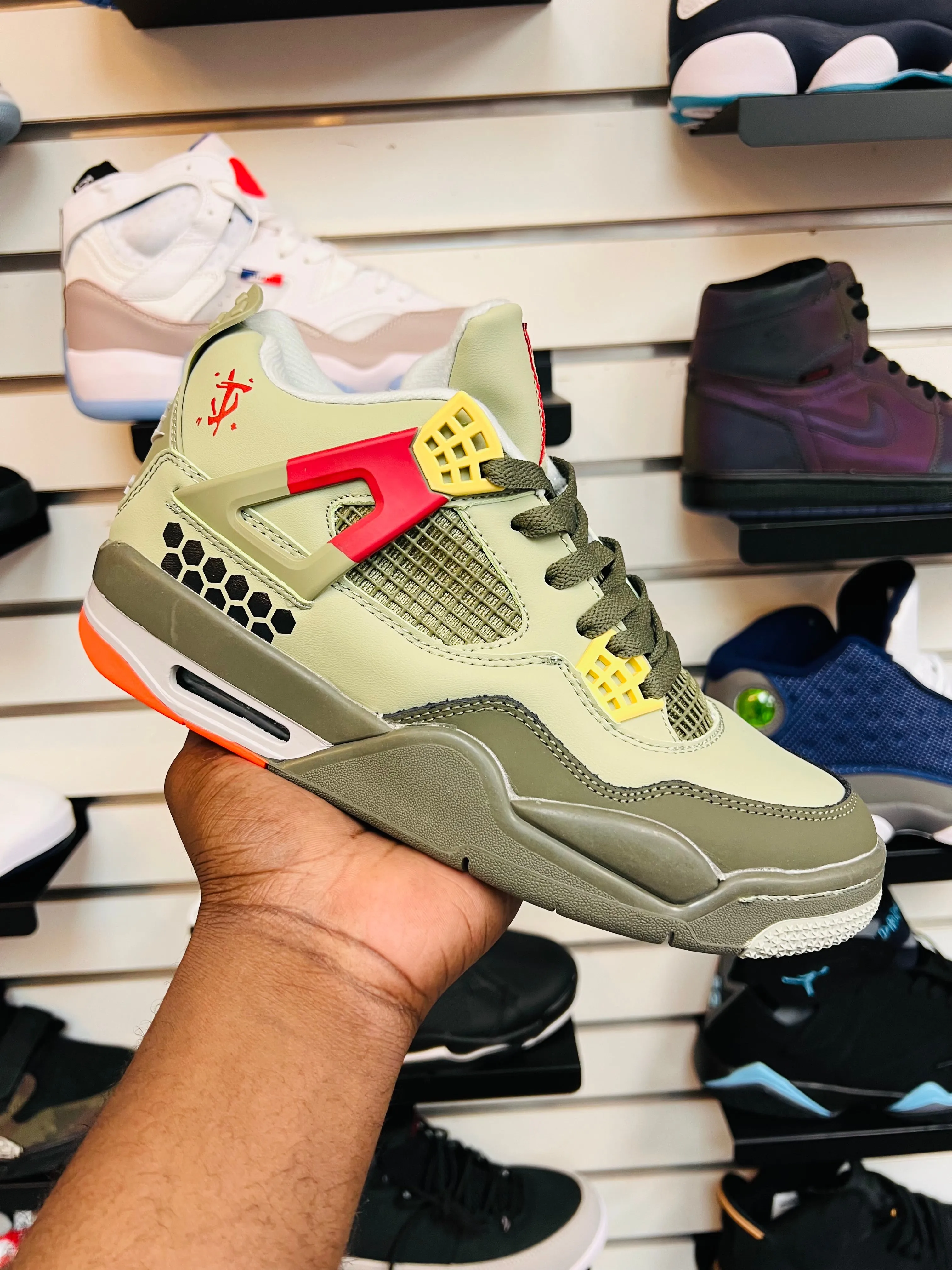 Nike SB Dunk Low Pro - Navy/Yellow Mystic Fade Asics Knit Running Shoes