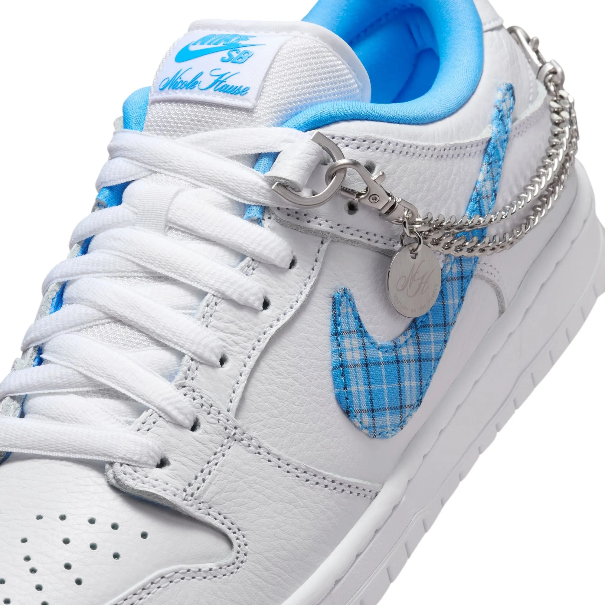Nike SB Dunk Low Pro Shoes Nicole Hause-White/University Blue Best Asics Shoes For Squash