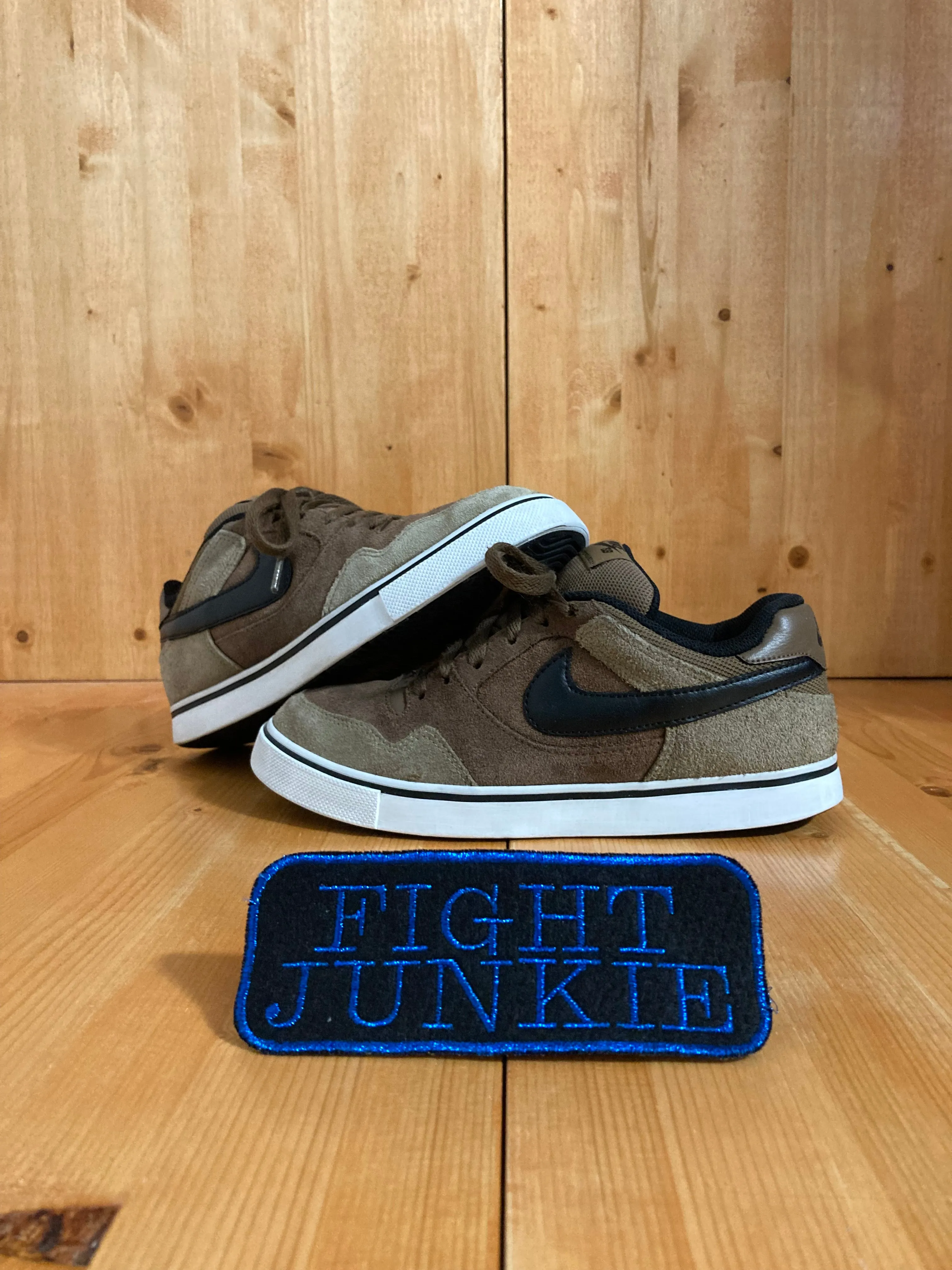 Retro Asics Wrestling Shoes NIKE SB PAUL RODRIGUEZ Youth Size 5.5Y Suede Shoes Sneakers Brown & Tan 415221-200