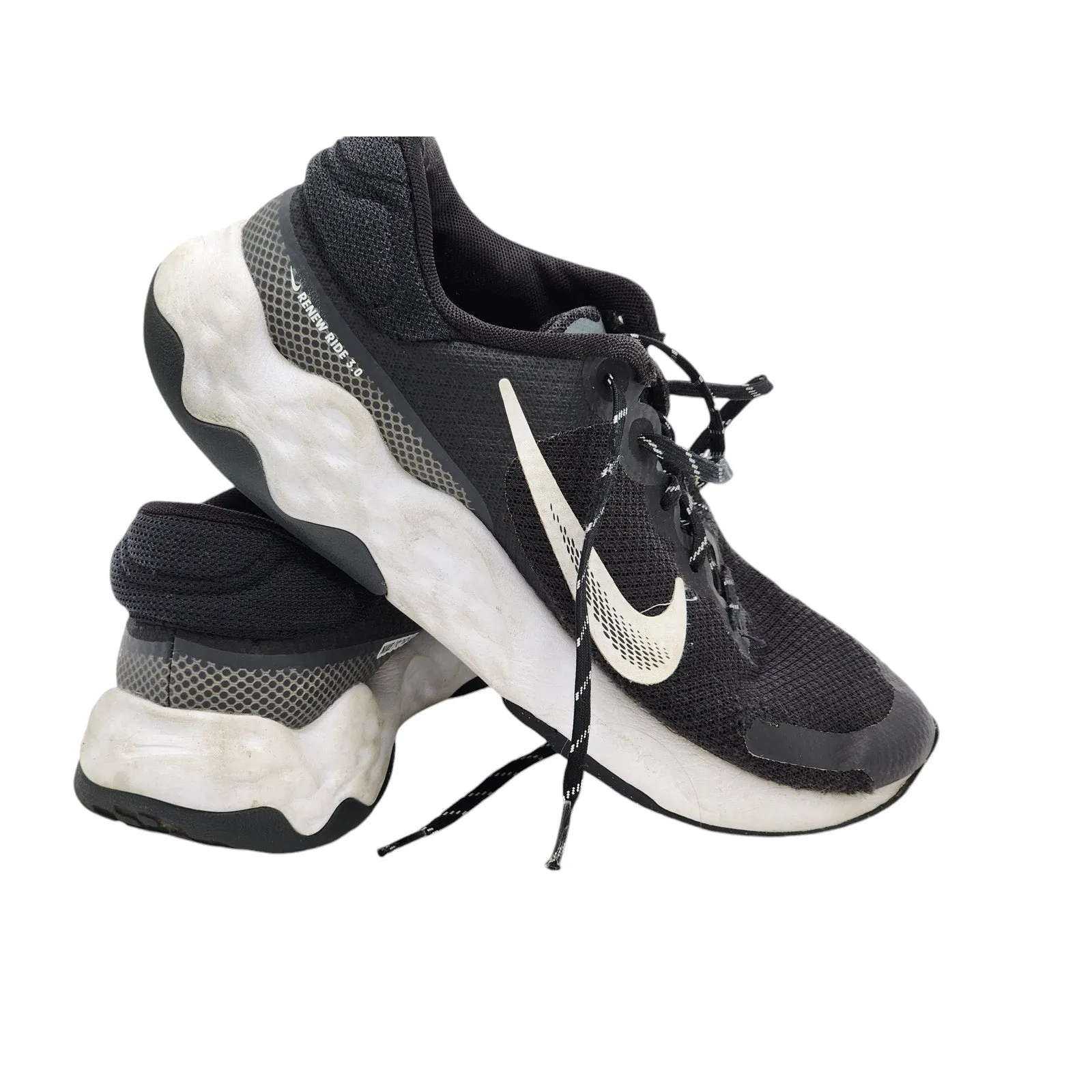 Asics Gel Contend 9 Running Shoes Nike Shoes Renew Ride 3.0 Mens 8.5 Running Shoes Black Breathable Mesh Sneakers