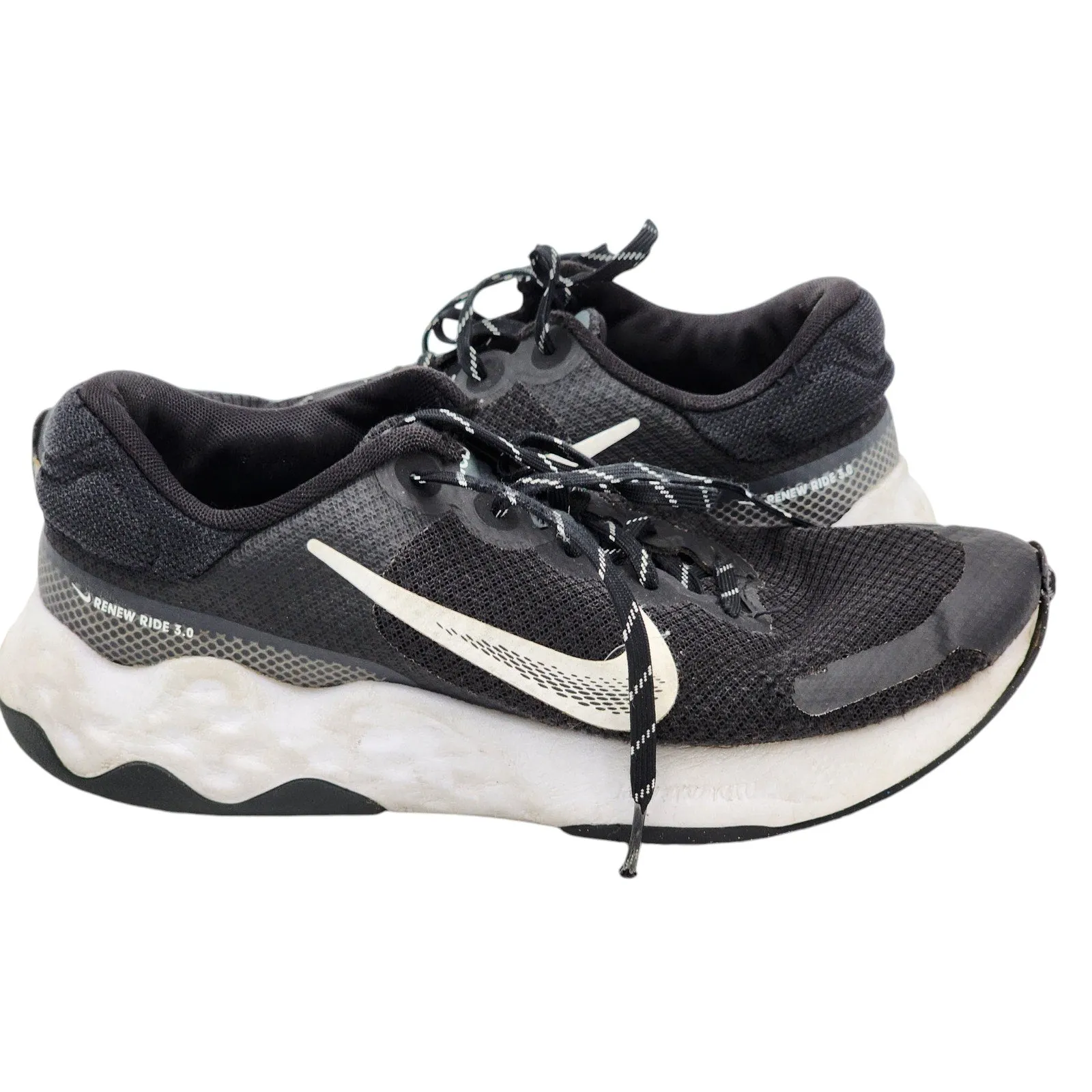 Asics Best Shoes For Overpronation Nike Shoes Renew Ride 3.0 Mens 8.5 Running Shoes Black Breathable Mesh Sneakers