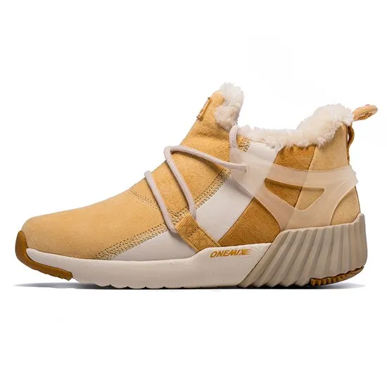 Low Or Mid Hiking Shoes Onemix Men Hiking Shoes Winter Snow Boots Keep Warm anti Slip Waterproof Outdoor Shoes Mountain Shoes Comfortable Woman Trekking