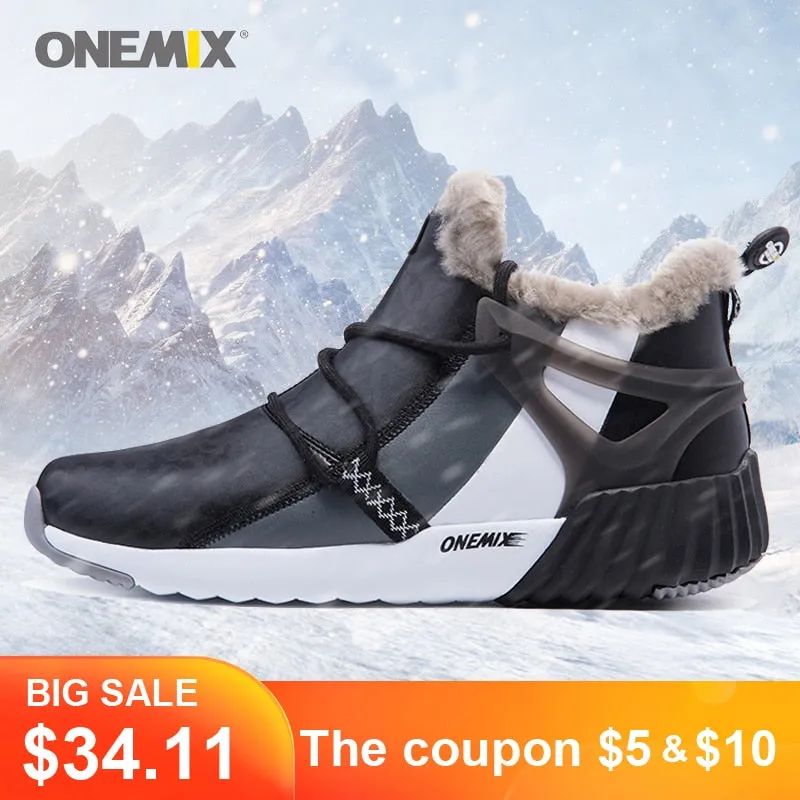 Session Climbing Shoes Onemix Men Hiking Shoes Winter Snow Boots Keep Warm anti Slip Waterproof Outdoor Shoes Mountain Shoes Comfortable Woman Trekking