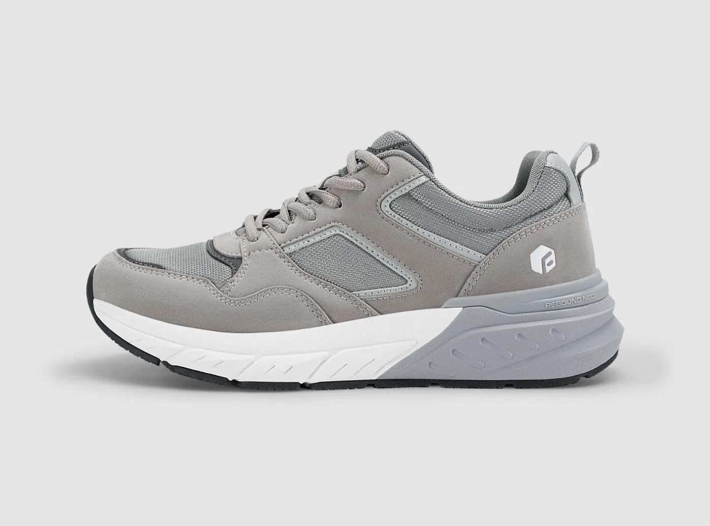 FitVille Men's Rebound Neo Walking Shoes V2 Flat Shoes With Ribbon Ankle Wrap