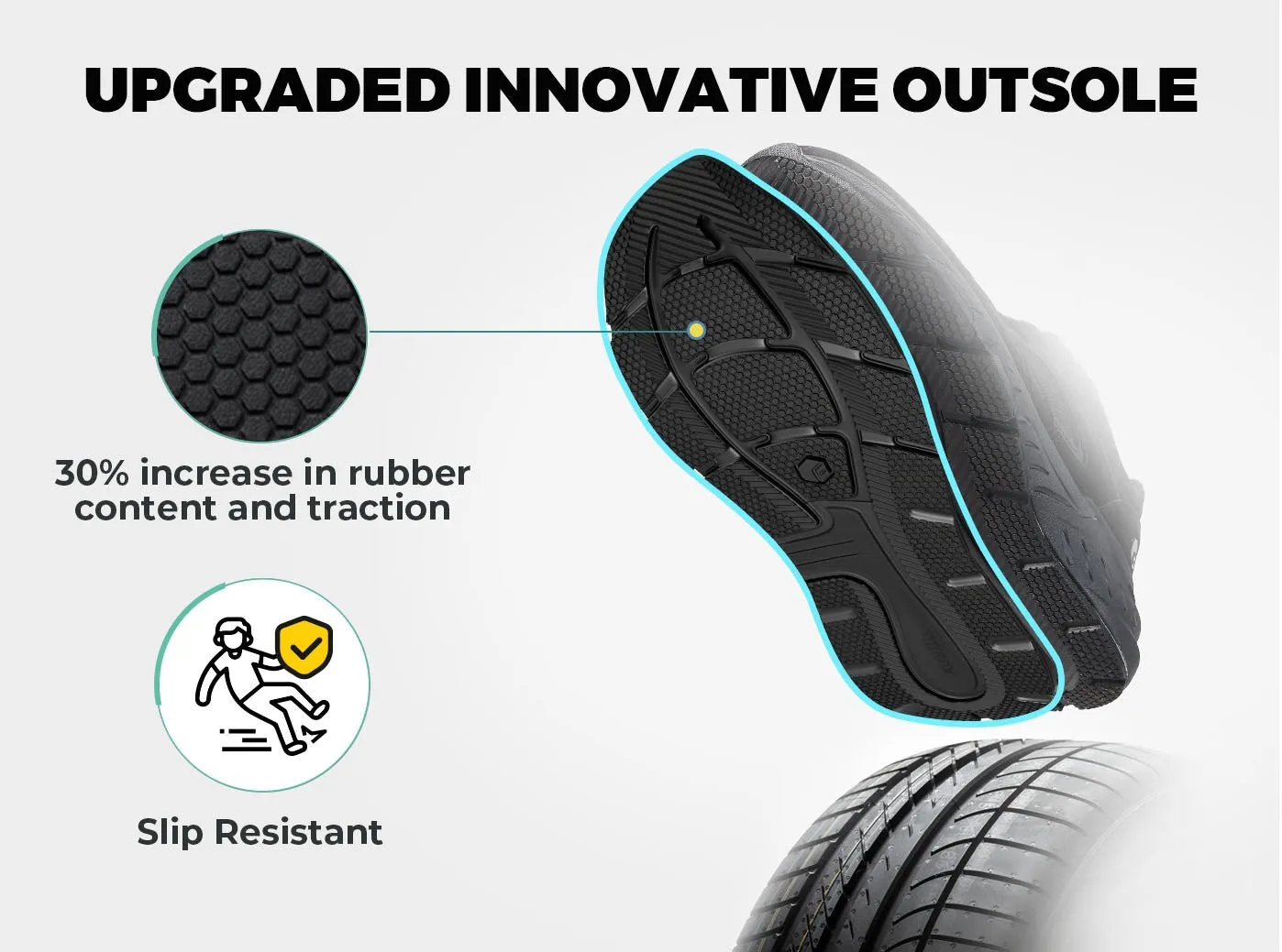 FitVille Men's Rebound Neo Walking Shoes V2 Discount Flats Shoes