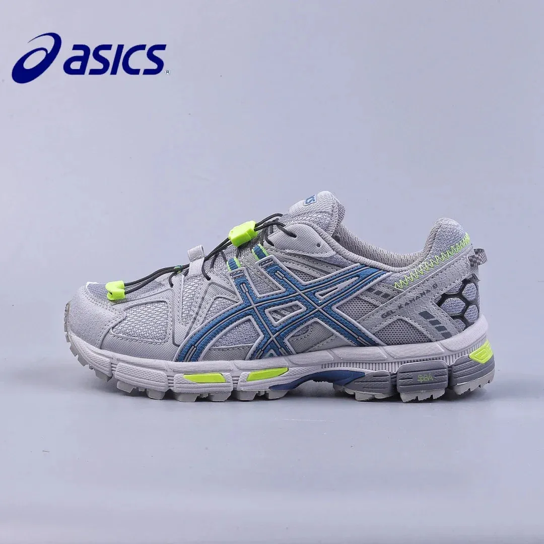 Original Asics GEL Kahana 8 Men Off Road Running Shoes Cushion Stability Aics GEL Kahana8 Running Breathable Sport Sneakers Asics Futsal Shoes Japan