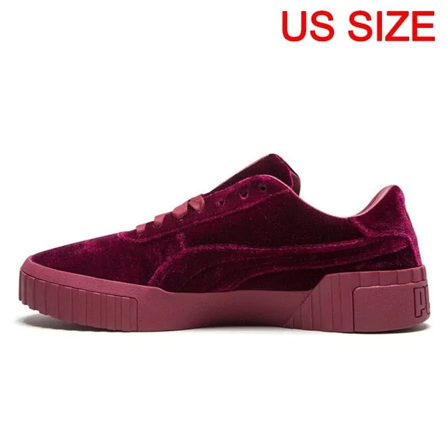 Bleach Shoes Asics Original New Arrival 2019 PUMA Cali Velvet Women's  Skateboarding Shoes Sneakers