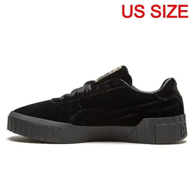 Original New Arrival 2019 PUMA Cali Velvet Women's  Skateboarding Shoes Sneakers Asics Outdoor Pickleball Shoes