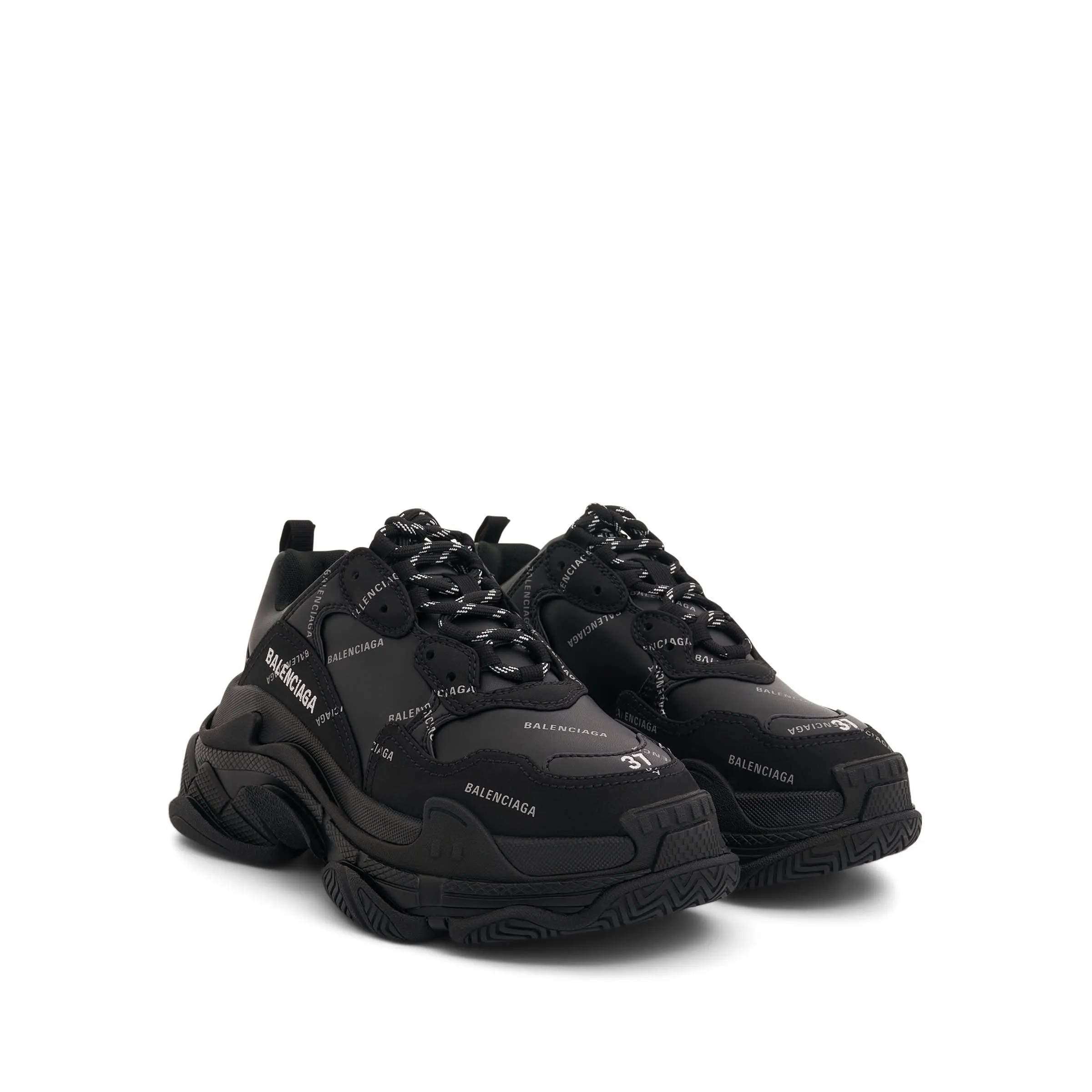 Gucci Shoes Sneakers Triple S Sneakers in Black/Reflective