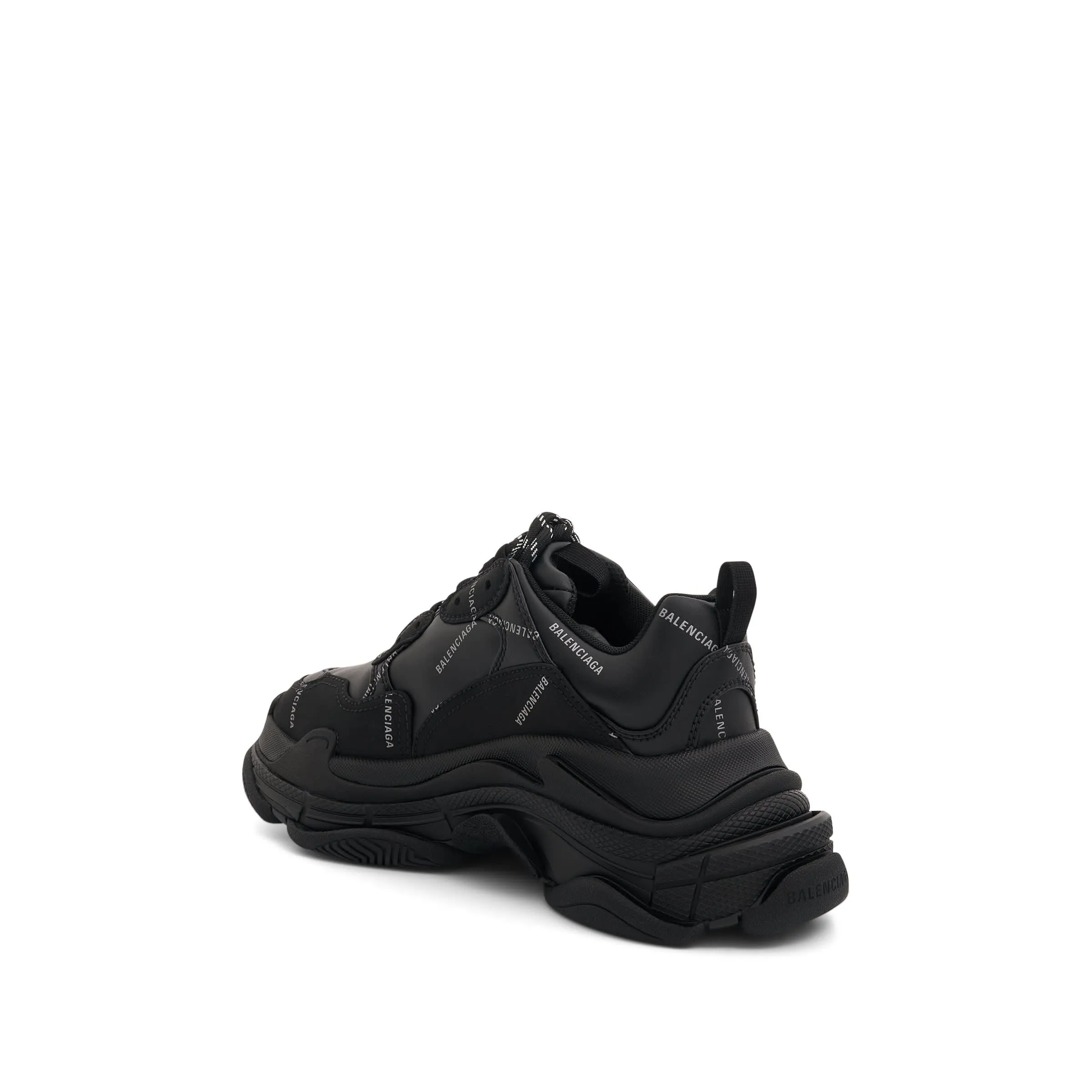 Triple S Sneakers in Black/Reflective Jazz Sneakers