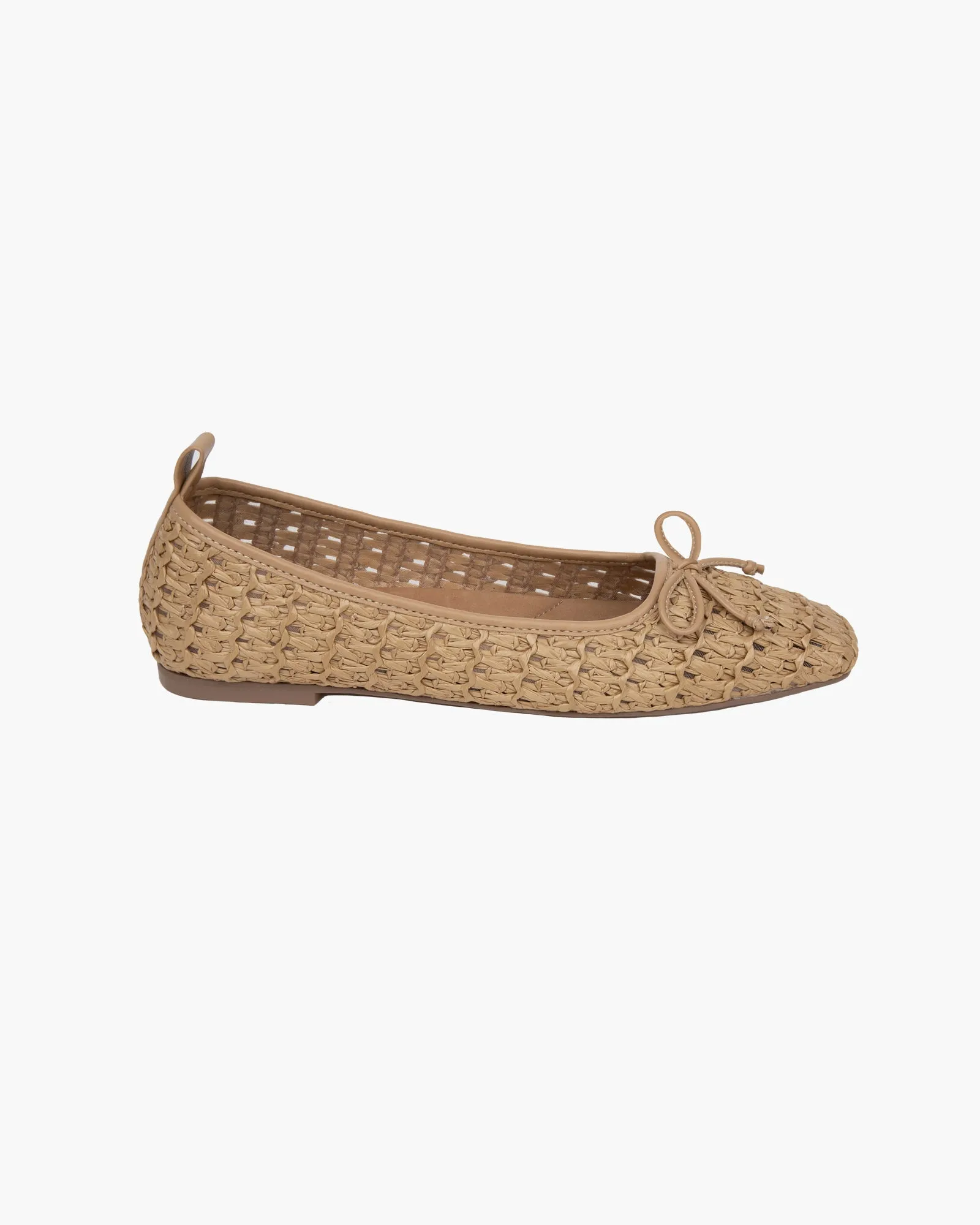 Parris Raffia Natural Sims 4 Flat Shoes Cc