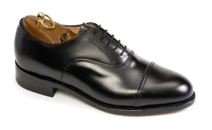 Rave Boots OXFORD Wide F Fitting Officers Black Oxford Shoes by Sanders