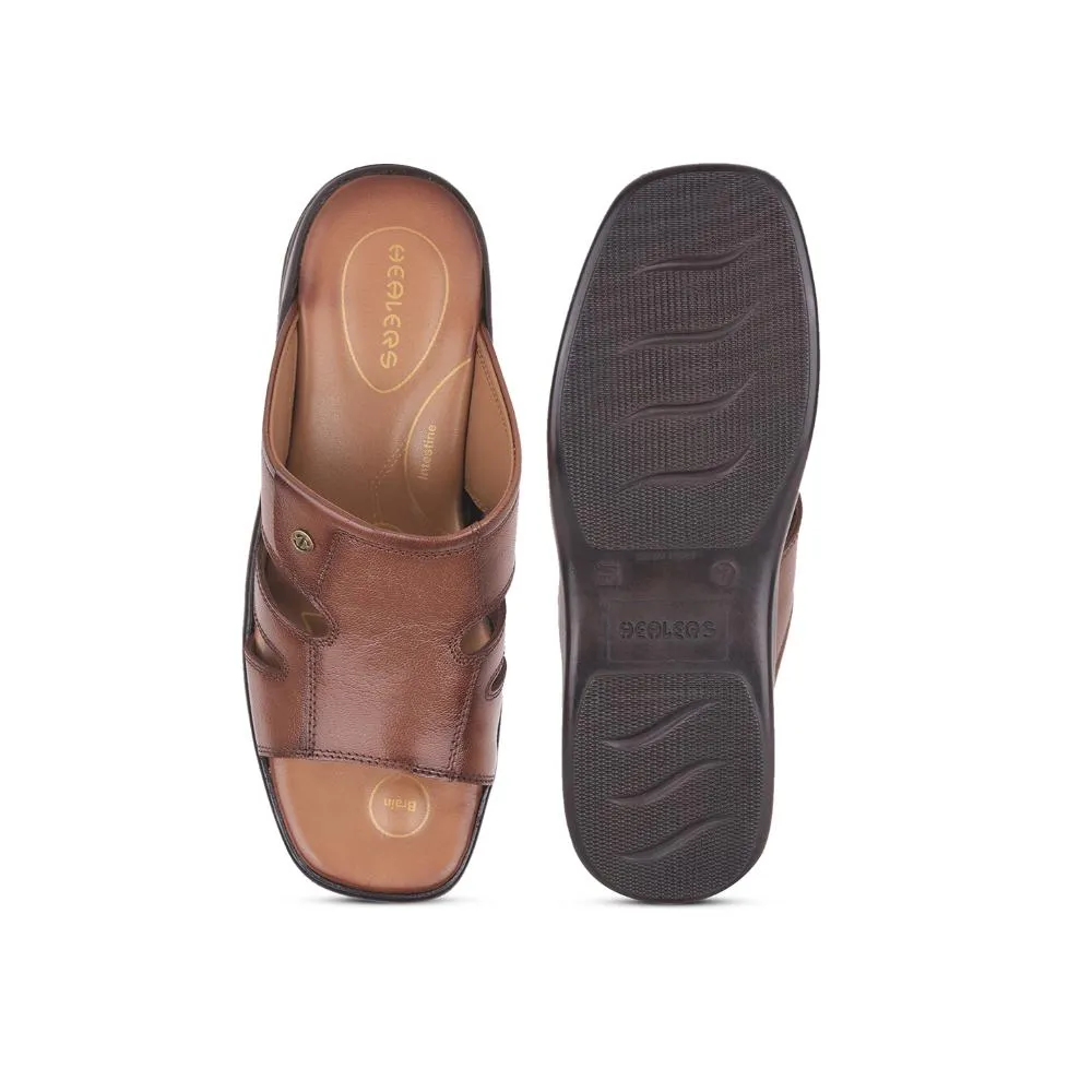 Healers Casual Tan Toe Ring Slippers For Men 2013-903 By Liberty Sandals South Coast In Jamaica