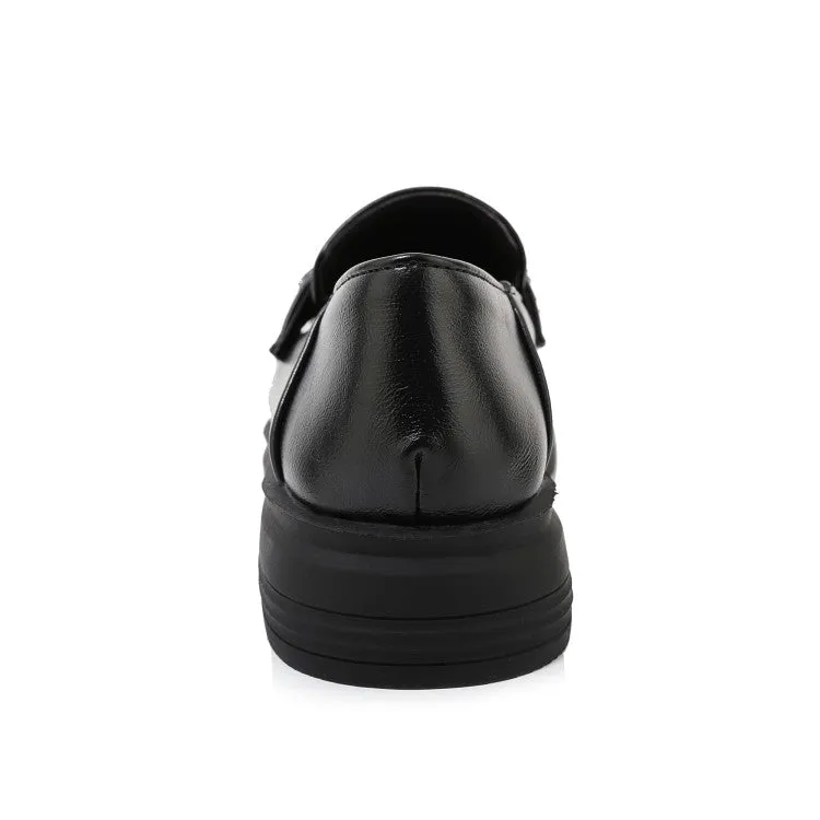 Silver Shoes Flat Women's Solid Color Square Toe Rhinestone Metal Decor Slip on Flats Shoes