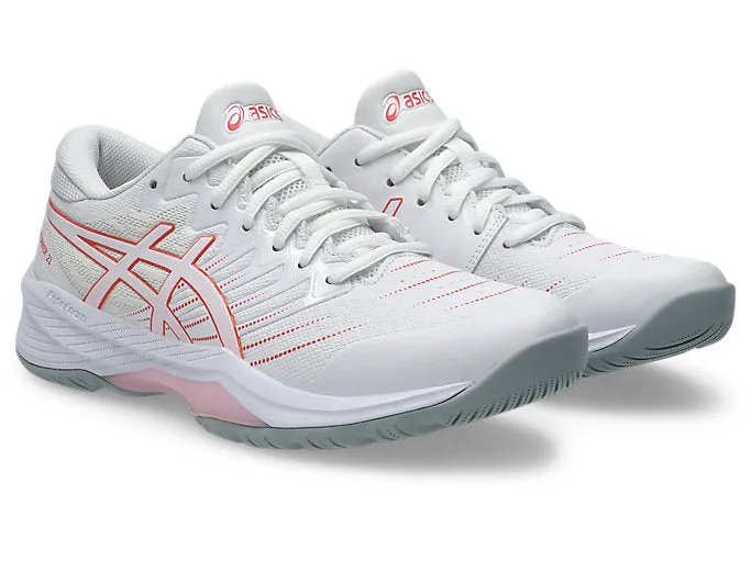 Best Asics Running Shoes For Heavy Runners ASICS WOMEN'S NETBURNER 21 WHITE/PAPAYA NETBALL SHOES