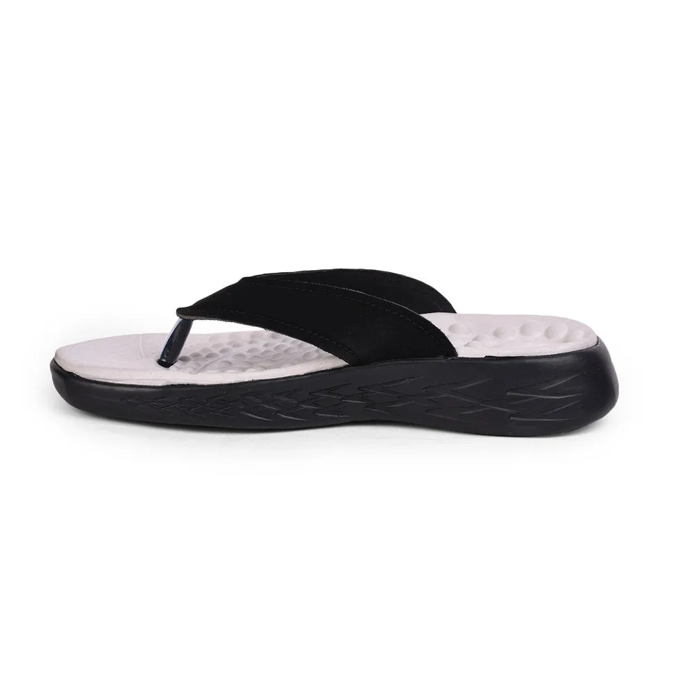 A-HA Casual Black Flip Flop For Men IMPACT-21 By Liberty San Antonio Shoes Sandals
