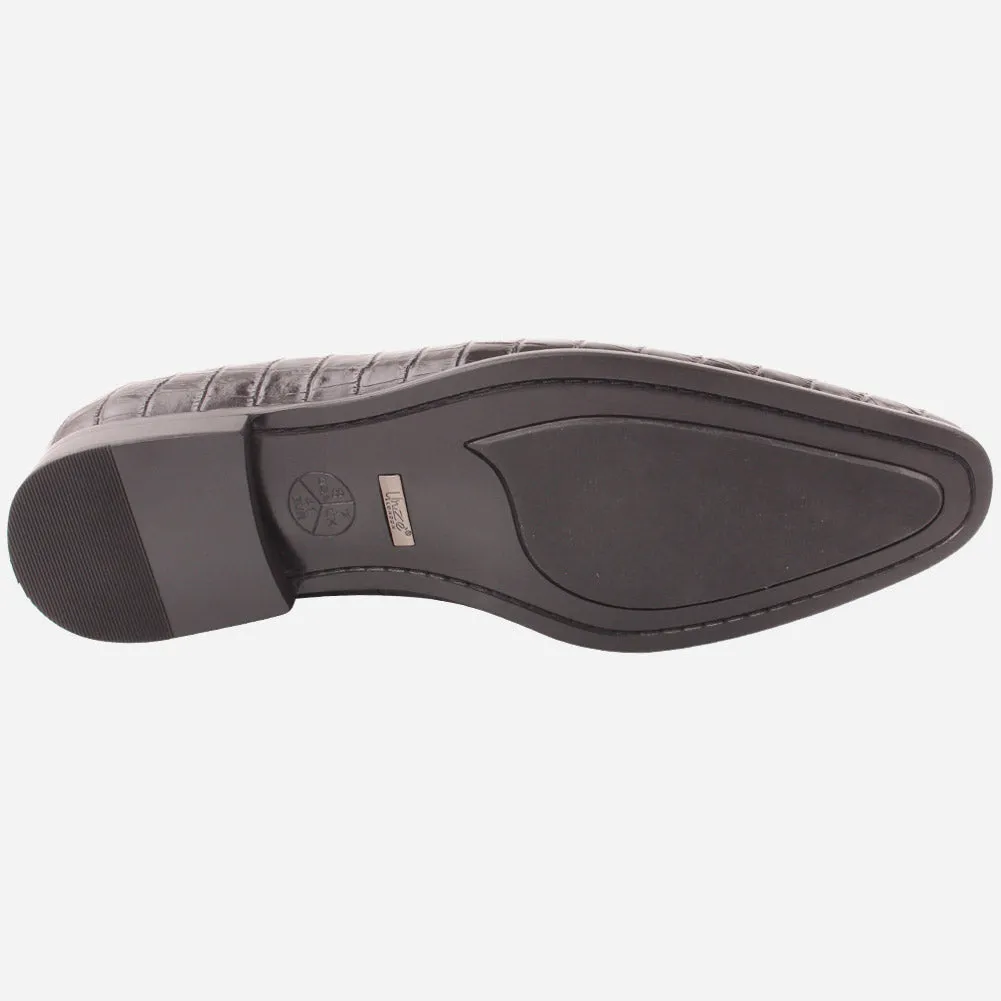 Men "Hugo" Sleek Almond Toe Slip On Shoes Winter Shoes Flat Pedals