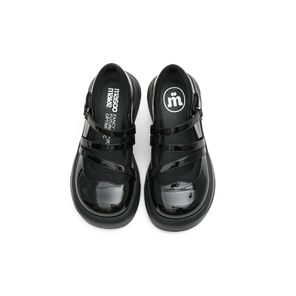 High Neck Casual Shoes Soft Casual Platform Mary Jane Shoes