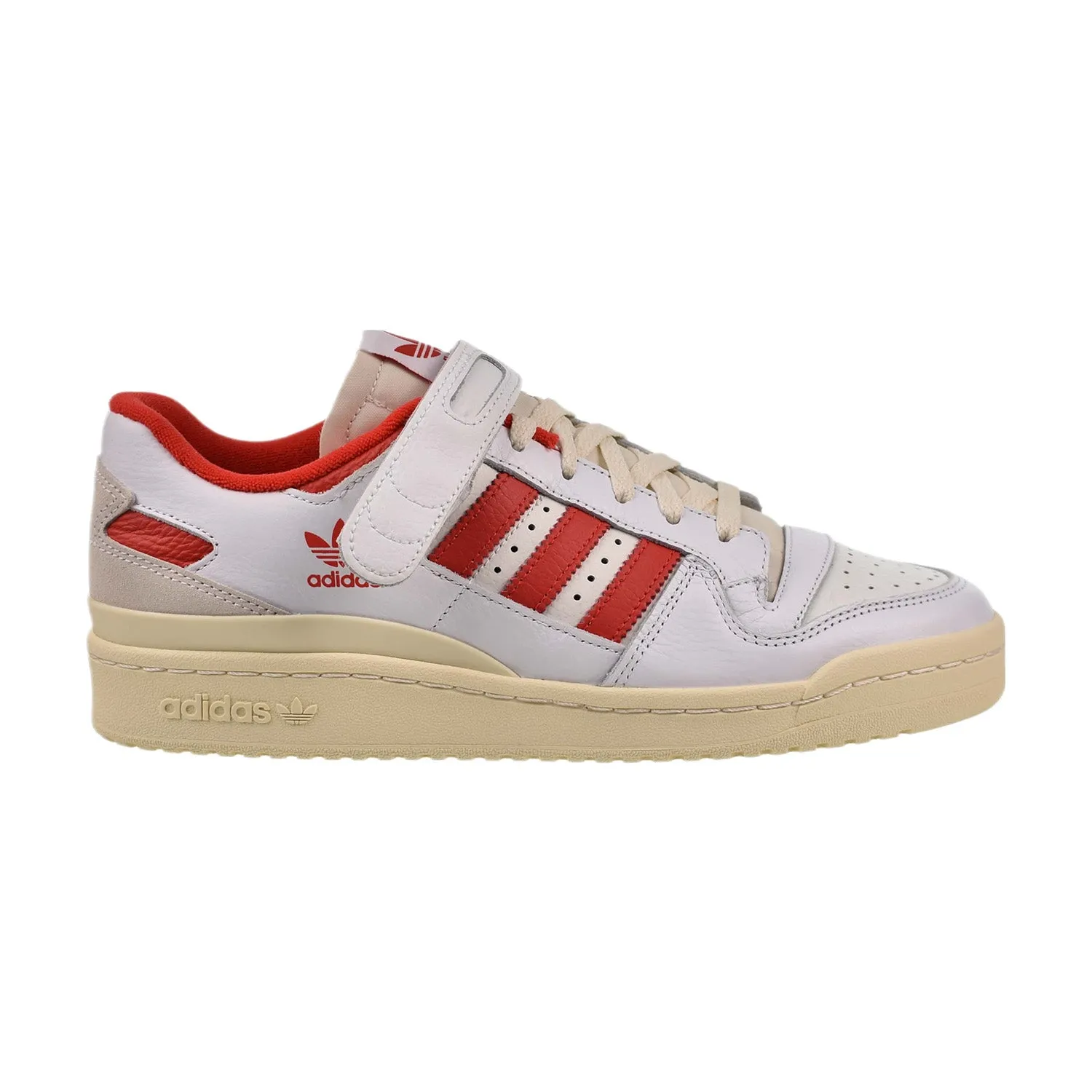 Adidas Shoes Design Adidas Forum 84 Low Men's Shoes Cloud White-Vivid Red S21-Cream White