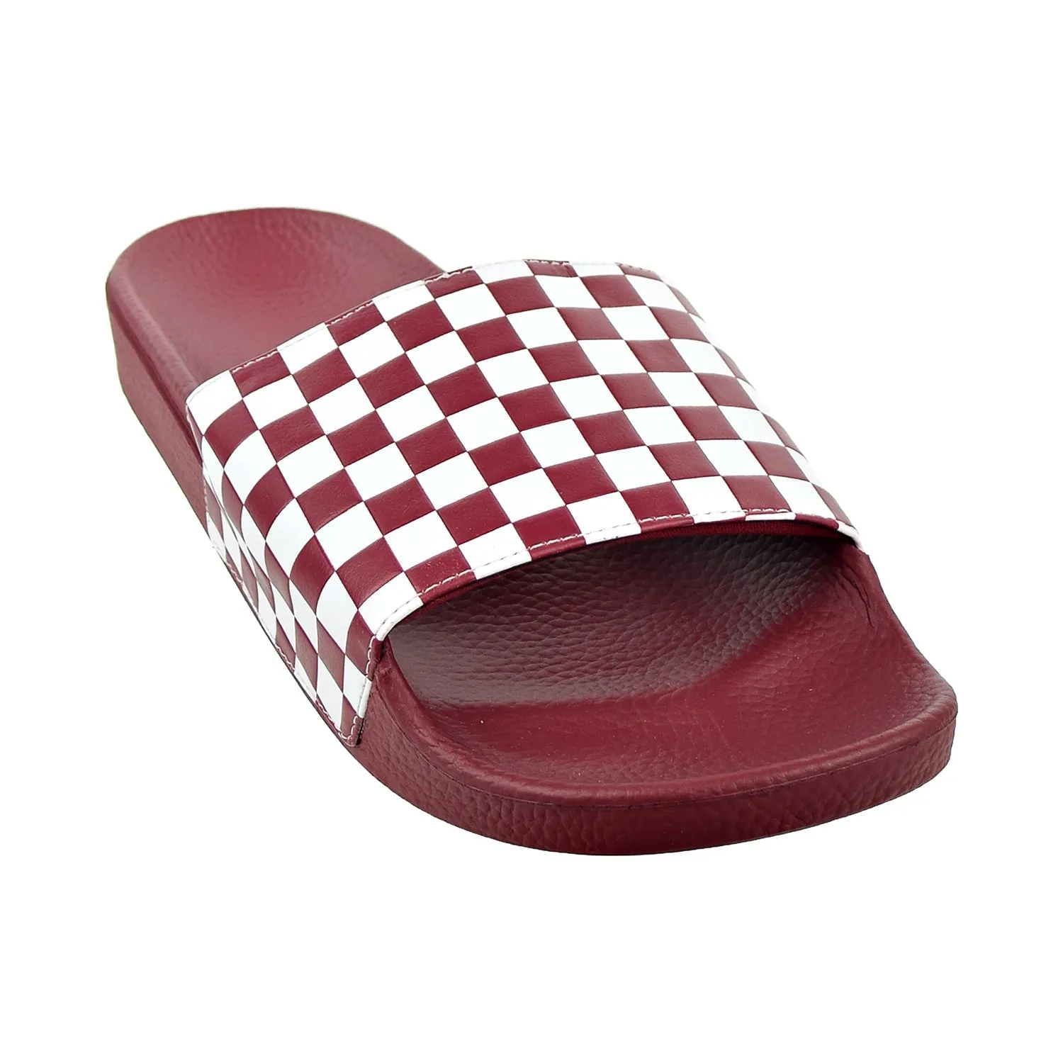 Vans Slide-On Mens Slides Checker Board/Rumba Red Organic Cotton Slippers