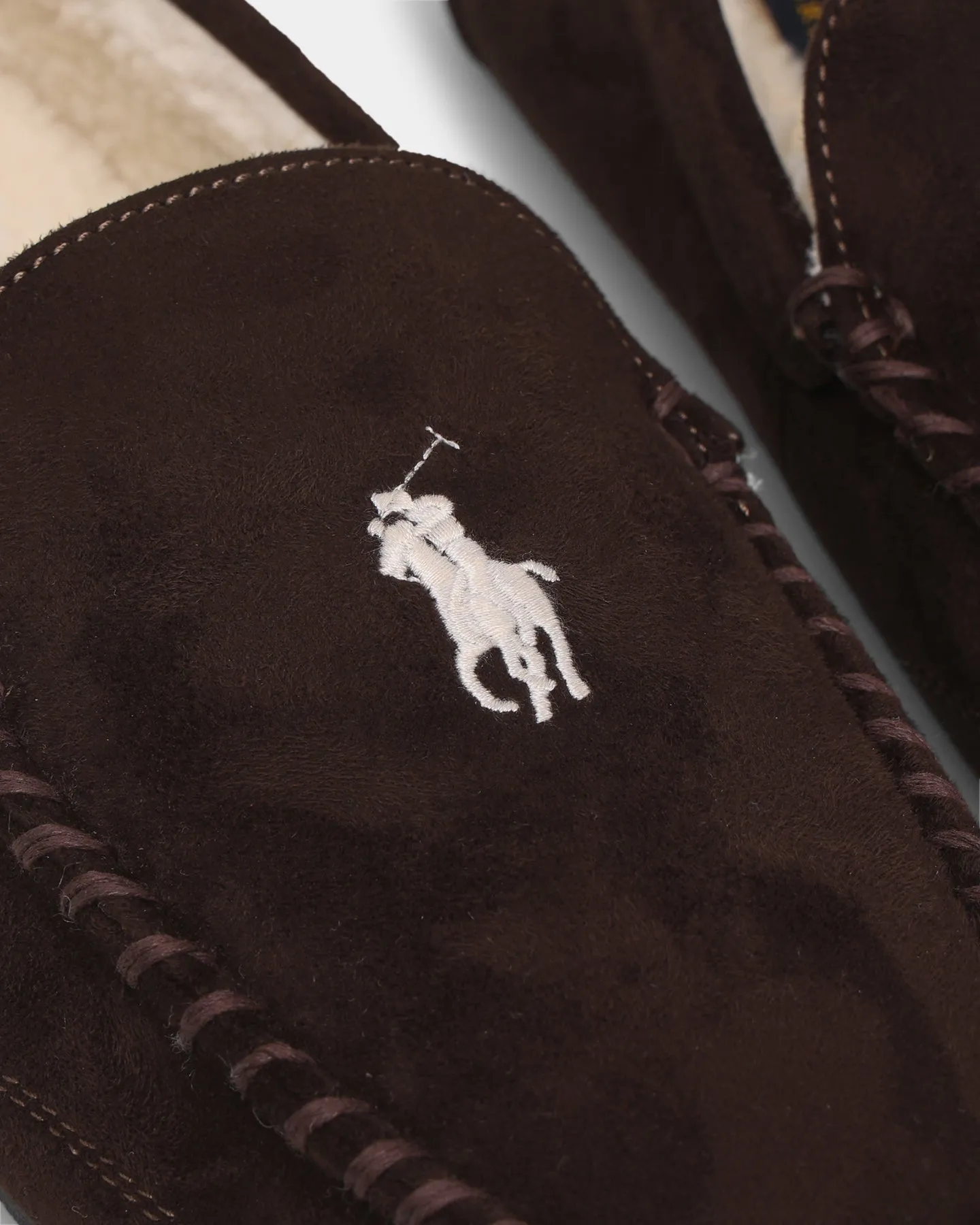 Customisable Slippers Polo Ralph Lauren Declan Slippers Chocolate/Cream