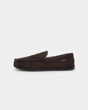 Polo Ralph Lauren Declan Slippers Chocolate/Cream Shoe Slippers