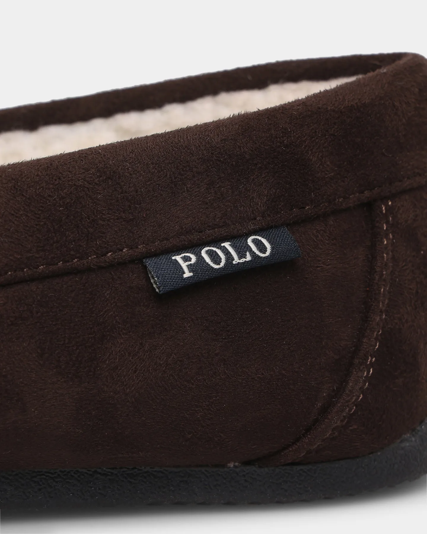 Polo Ralph Lauren Declan Slippers Chocolate/Cream Picture Of Slippers