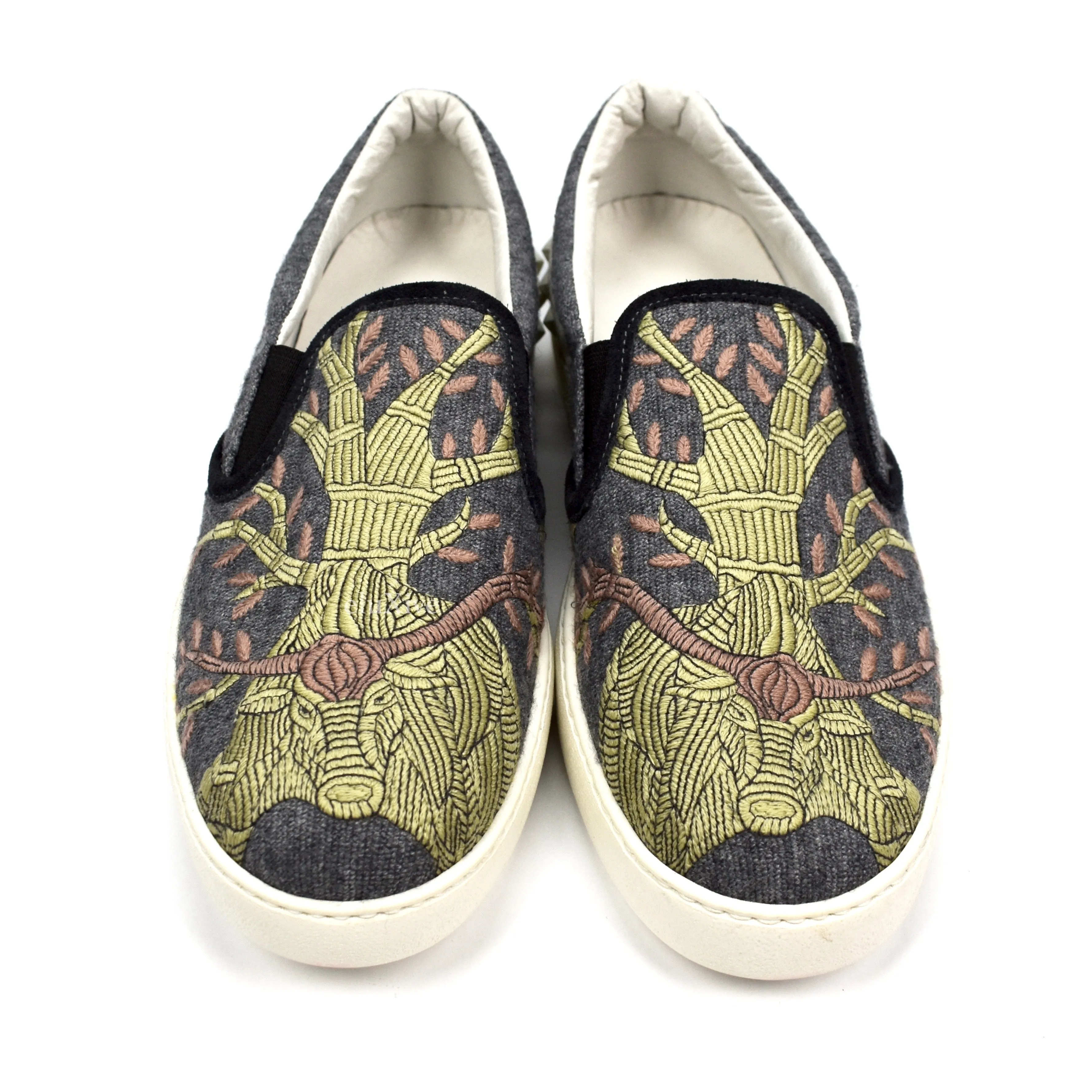 Slippers Memory Foam Valentino - Embroidered Tapestry Skate Sneakers