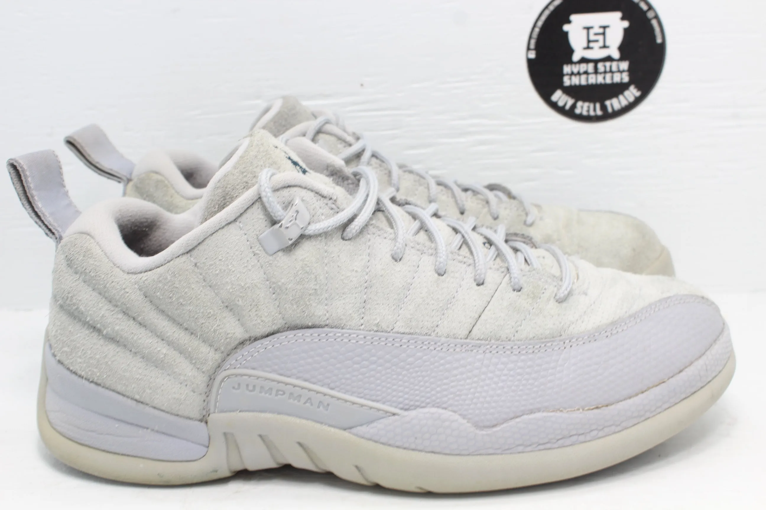 Nike Air Jordan 12 Low Wolf Grey Asics Wrestling Shoe Laces