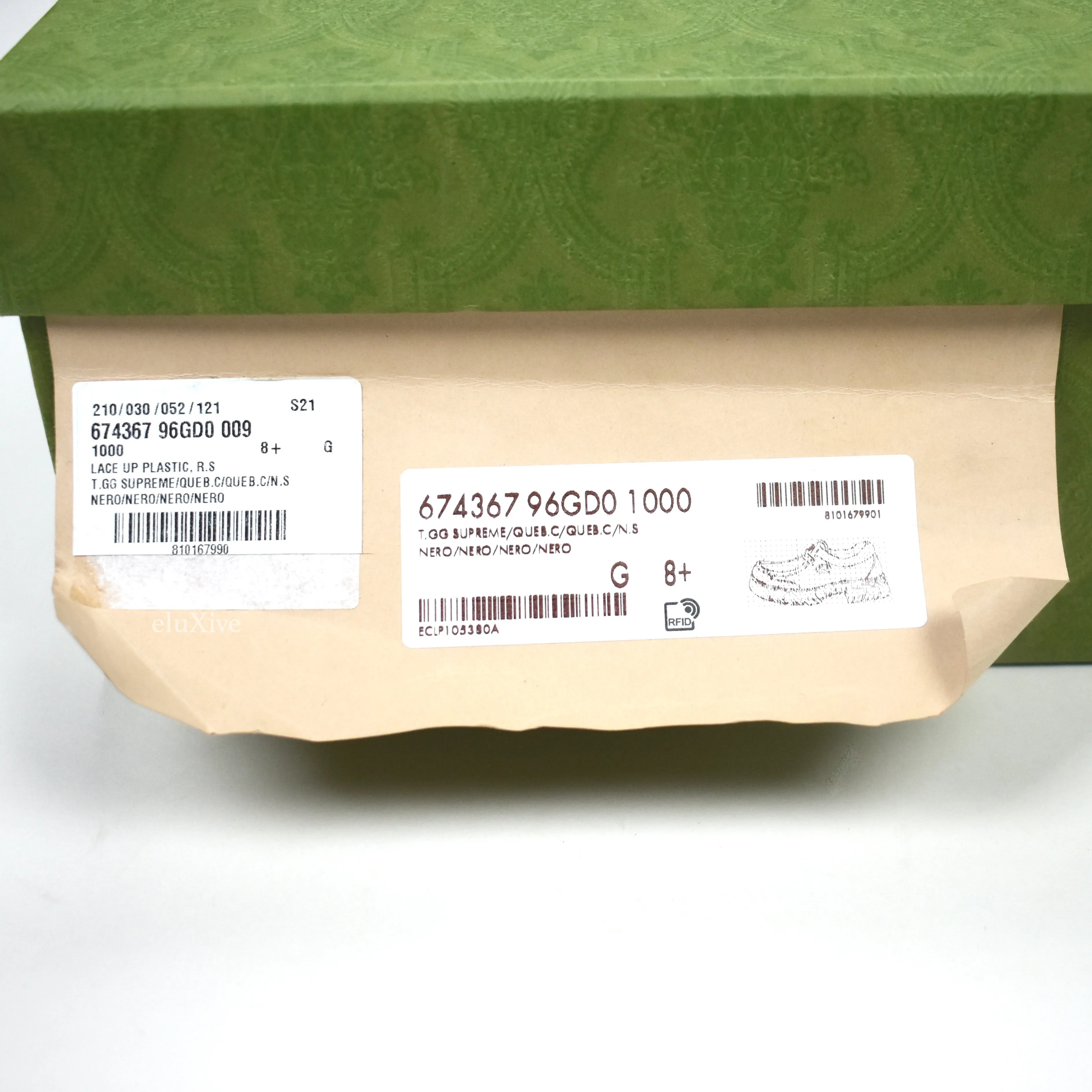 Extra Extra Wide Slippers Gucci - Black GG Supreme Monogram Chunky Sole Shoes