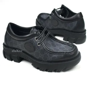 Gucci - Black GG Supreme Monogram Chunky Sole Shoes Topdrawer Slippers