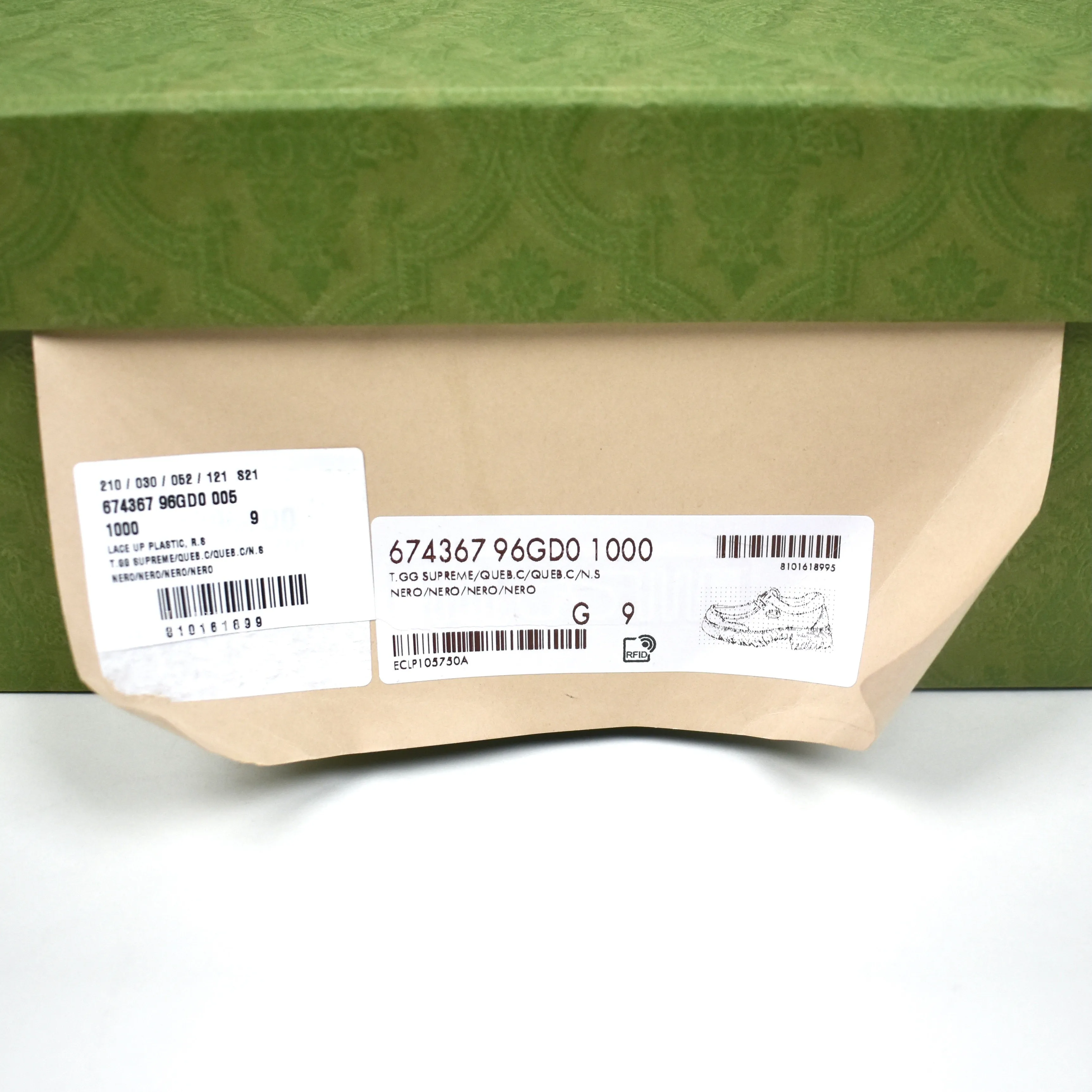 Isotomer Thong Slippers Gucci - Black GG Supreme Monogram Chunky Sole Shoes