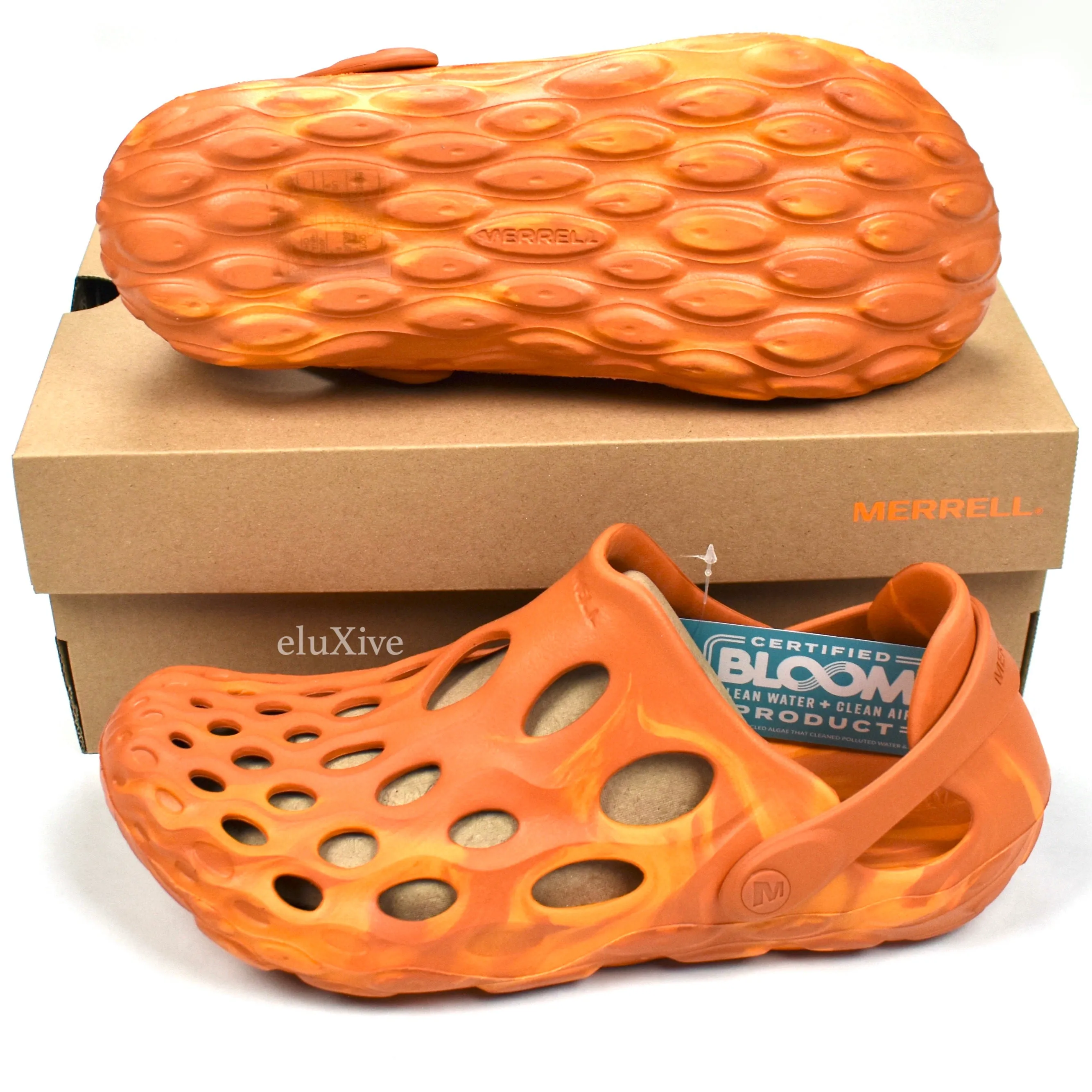 Merrell - Hydro Moc Water Shoes / Clogs (Orange Swirl) Godfather Slippers