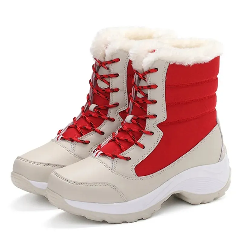Snow Boots Plush Warm Ankle Boots For Women Winter Shoes Waterproof Boots Women Female Winter Shoes Booties Botas kodez Nxis Evo Waterproof Walking Shoes