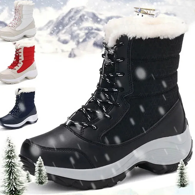 Vectiv Taraval Hiking Shoes Waterproof Snow Boots Plush Warm Ankle Boots For Women Winter Shoes Waterproof Boots Women Female Winter Shoes Booties Botas kodez