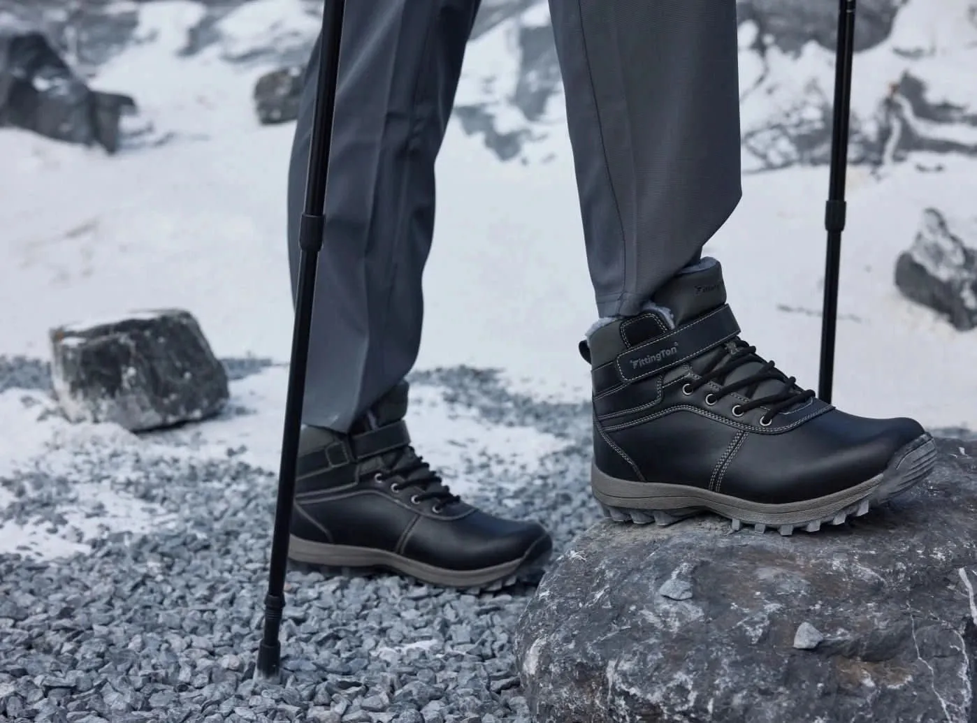 Flat Pedal Road Shoes Men's WolfWalk Winter Boots V1