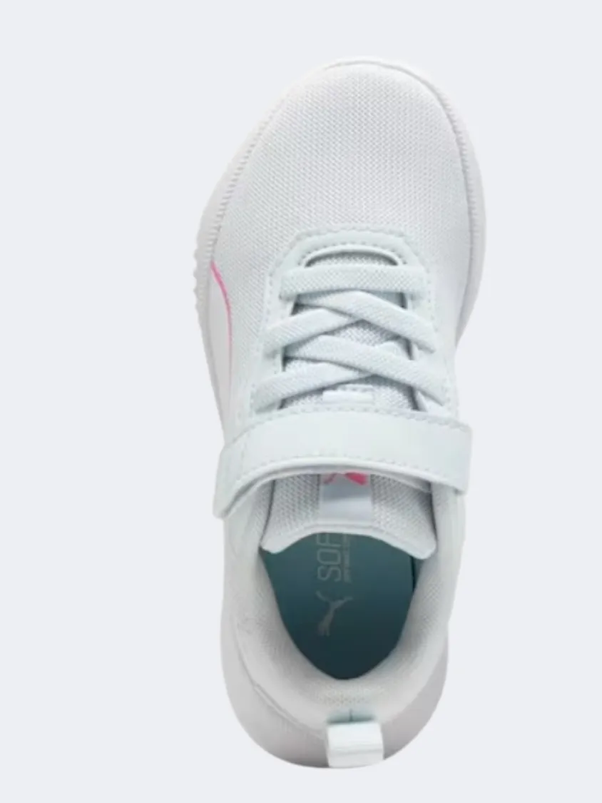 Puma Fly Flex Ac Ps-Girls Running Shoes Dewdrop/White/Pink Asics Soccer Shoes Indoor