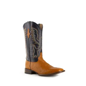 Camen Boots Ferrini Morgan Cognac Smooth Ostrich Boot