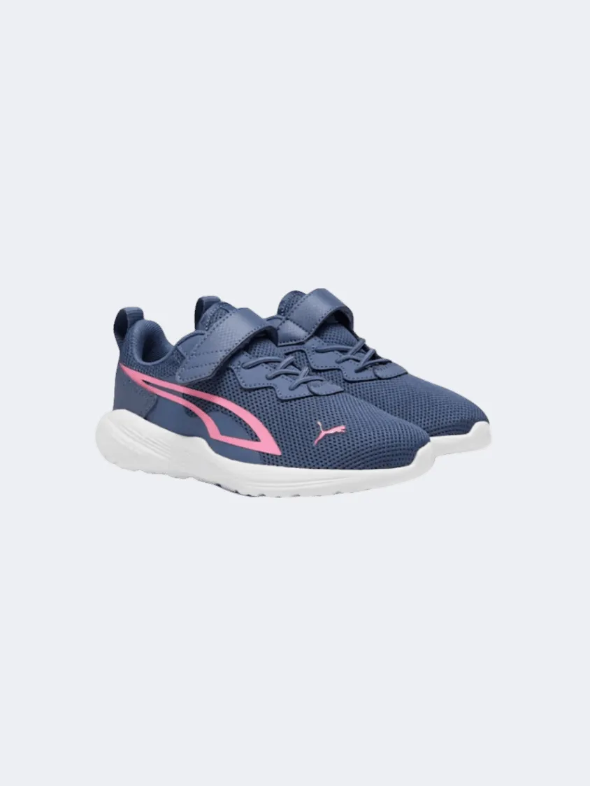 Puma All Day Active Acps Ps-Girls Lifestyle Shoes Ink Blue/Strawberry Tennis Shoes Asics Gel Resolution 9