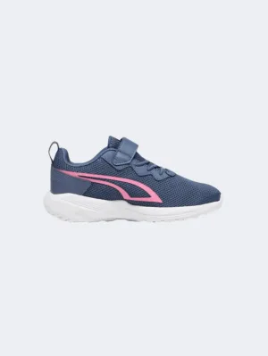 Asics Online Shoes Puma All Day Active Acps Ps-Girls Lifestyle Shoes Ink Blue/Strawberry