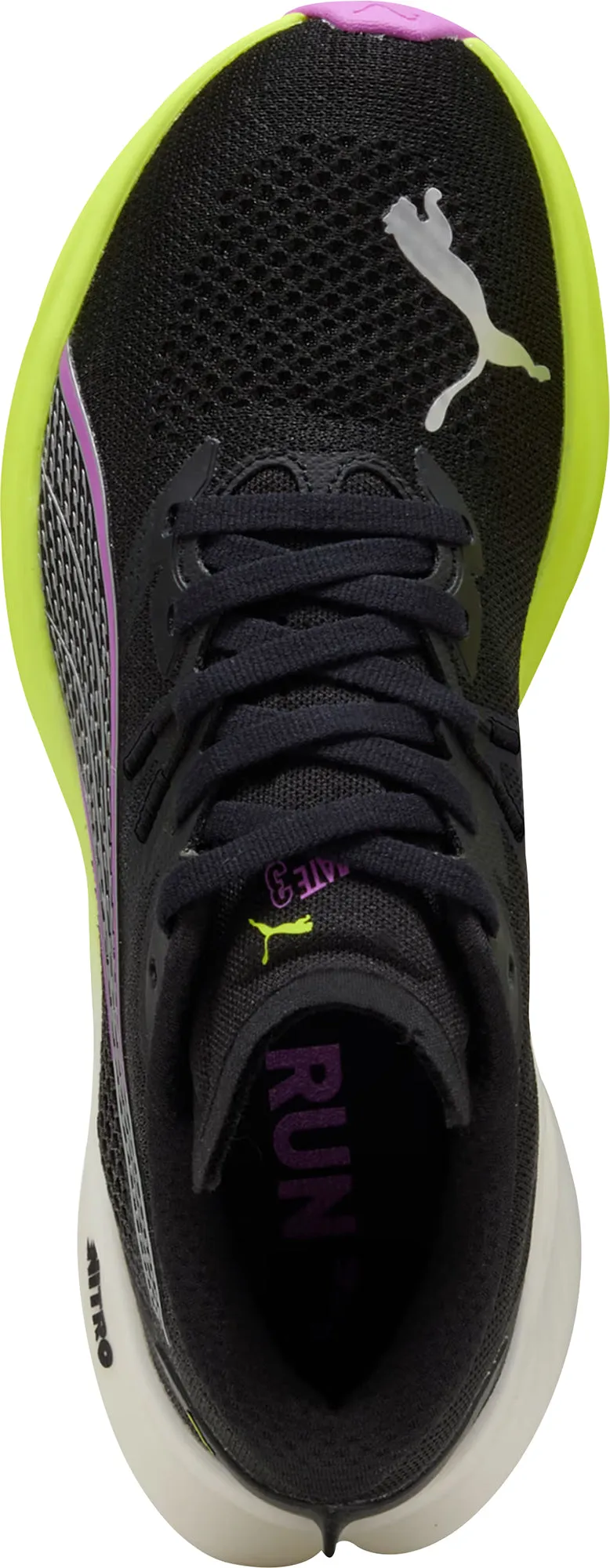 Puma Deviate Nitro 3 Womens Running Shoes - Black Asics Velcro Shoes